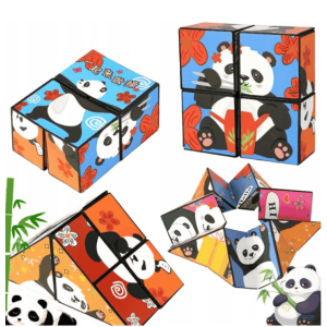 Kostka antystresowa magiczna MAGIC CUBE UKŁADANKA 3D PANDA DLA DZIECI